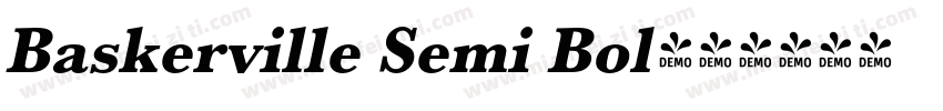 Baskerville Semi Bol字体转换